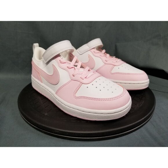 Nike Girls Court Borough Low Recraft (PS) Sneakers Pink White Size 3Y NEW NO BOX - Picture 10 of 11